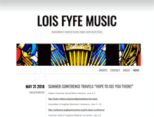 Tablet Screenshot of loisfyfemusic.com